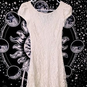 White Lace mini dress